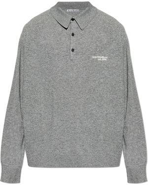 Acne Studios Wool Polo - Grey