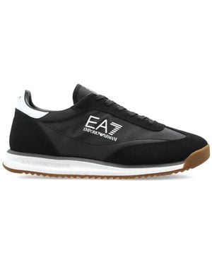 EA7 Sports Shoes With Logo - Black