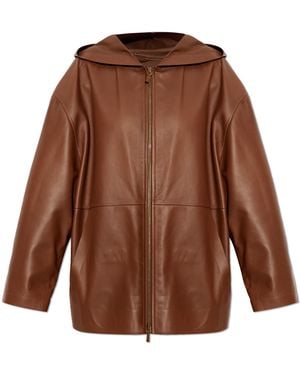 Max Mara Leather Jacket 'Acinoso' - Brown