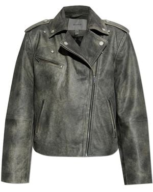 Gestuz Leather Jacket 'Gznaomi' - Black