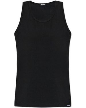 DSquared² Sleeveless Lingerie Top - Black