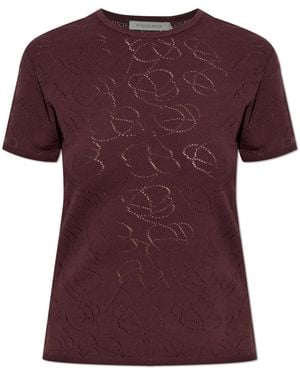 By Malene Birger T-Shirt 'Brit' - Purple