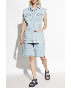 Munthe Denim Vest - Blue