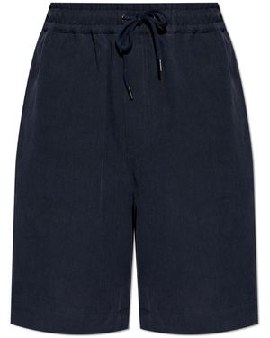 Giorgio Armani Linen Shorts - Blue