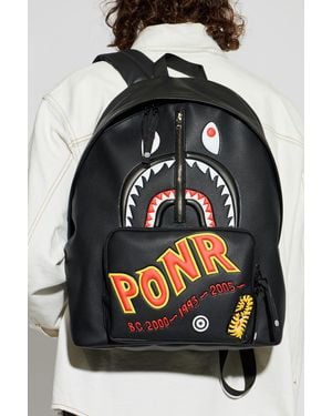 A Bathing Ape Backpack With Print - Black