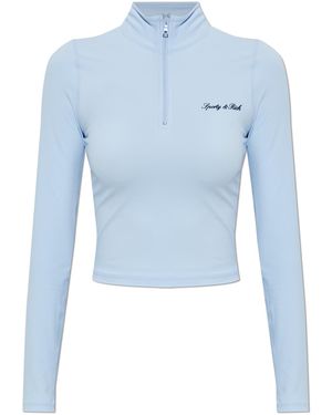 Sporty & Rich Top From The "Beverly Hills Tennis" Collection - Blue