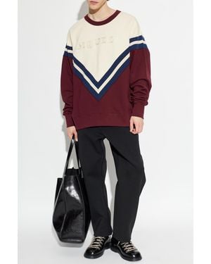 McQueen Sweatshirt With Logo - Red