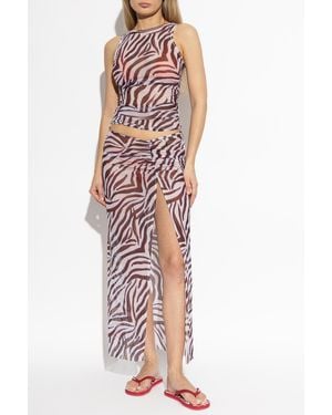 Bondeye "Claudia Maxi" Skirt - Brown