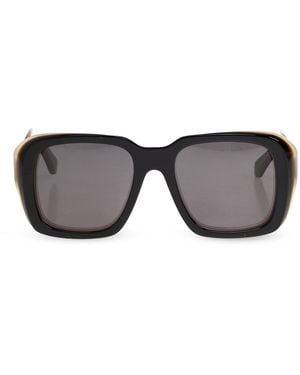 Loewe Square Sunglasses With Wide Temples - Black