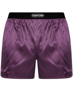 Tom Ford Silk Boxers - Purple