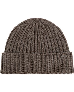 Paul & Shark Wool Beanie - Brown