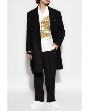 Versace Wool Coat - Black