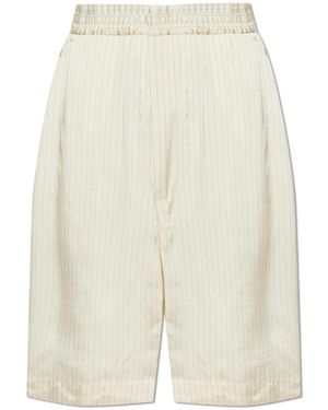 DSquared² Striped Pattern Shorts - White