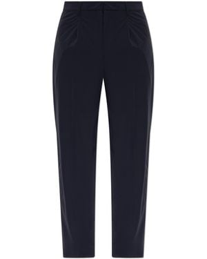 Emporio Armani Creased Trousers - Blue
