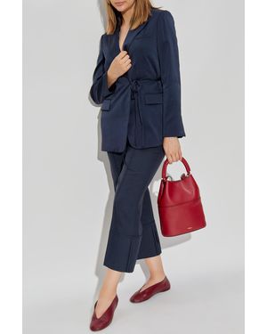 Theory Blazer With Tie Fastening - Blue