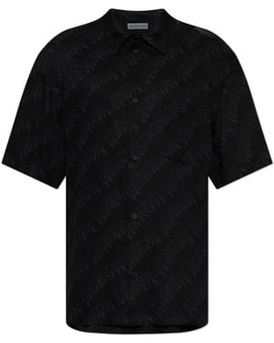 Balenciaga Short-Sleeve Shirt - Black