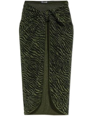 Oséree Pareu With Lurex Thread - Green