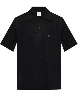 Courreges Polo With Logo - Black