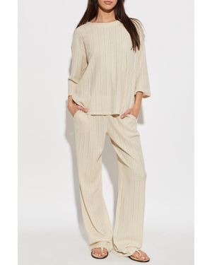 Hanro Sweater From The 'Summer Knits' Collection - Natural