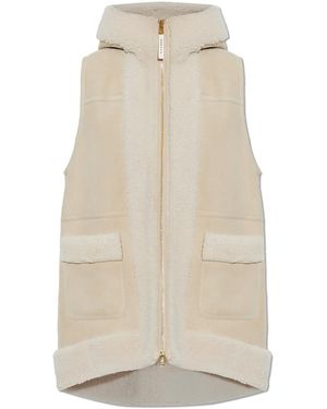 Bogner Lona L Leather Vest - White