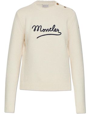 Moncler Jumper With Logo - White