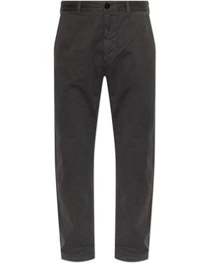 Stone Island Straight-Leg Trousers - Black