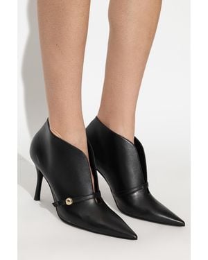 Furla Leather Ankle Boots - Black