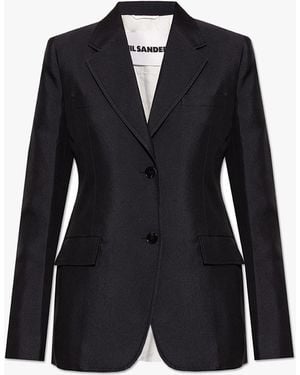 Jil Sander Single-Breasted Blazer - Black