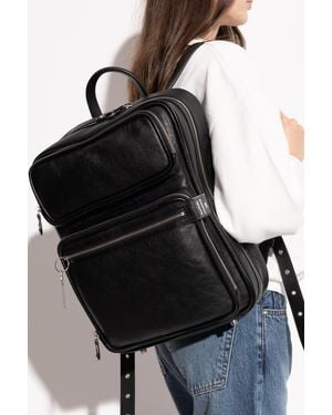 Acne Studios Leather Backpack 'Camero Gym' - Black