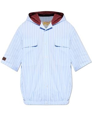 PDF Shirt With Hood - Blue