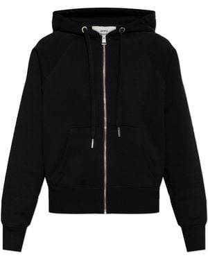 Ami Paris Sweatshirt With Logo - Black