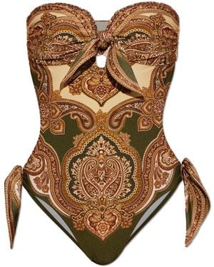 Zimmermann One-Piece Swimsuit - Brown