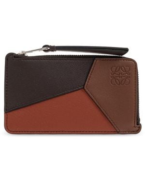 Loewe Leather Card Holder - Brown