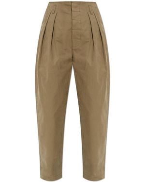Moschino Pleated Trousers - Natural