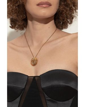 Versace Necklace With Pendant - Black