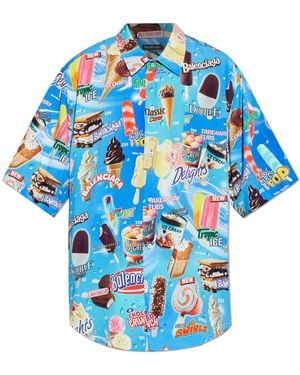 Balenciaga Printed Shirt - White