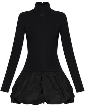 Off-White c/o Virgil Abloh Dress With A Flared Skirt - Black