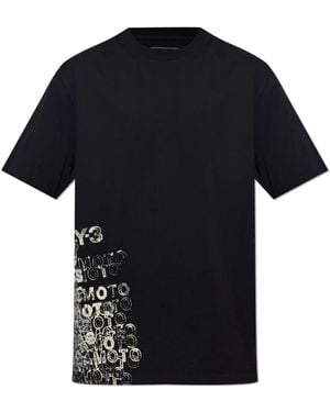 Y-3 T-Shirt With Print - Black