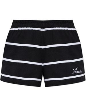 Amiri Shorts With Logo - Black