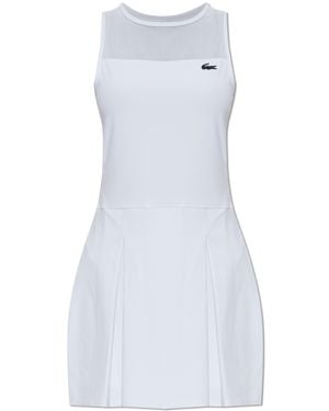 Lacoste Dress With Attached Shorts - White