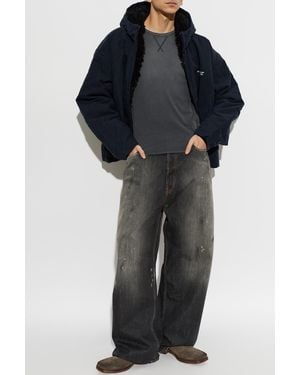 Acne Studios Hooded Insulated Jacket - Blue