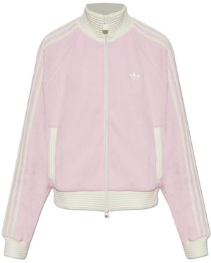 adidas Originals Corduroy Sweatshirt With Logo - Pink