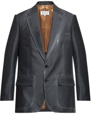 Maison Margiela Blazer With Raw Finish - Black