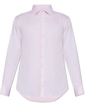 Giorgio Armani Cotton Shirt - Purple