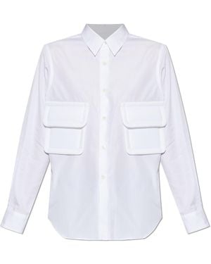 CDG by Comme des Garcons Cotton Shirt With Pockets - White