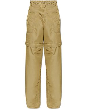 KENZO Trousers With Detachable Legs - Yellow