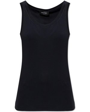 Fabiana Filippi Top With Shimmering Sequins - Black