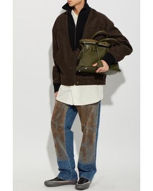 Maison Margiela Wool Herringbone Jacket - Brown