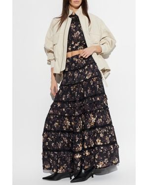 AllSaints Top 'Peony' - Black