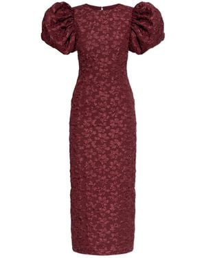 ROTATE BIRGER CHRISTENSEN Dress With Puff Sleeves - Red